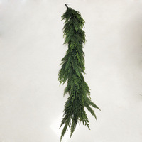 Guirlande de Noël artificielle en pin de Norfolk de 2 m, toucher réel, pour cheminée, manteau de cheminée, escalier, décoration intérieure et extérieure, vente en gros