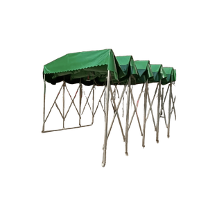 Tente rétractable pour chantier de construction, <span class=keywords><strong>abri</strong></span> temporaire pour entrepôt, installation rapide, structure en acier galvanisé, bâche en PVC - Product Image 1
