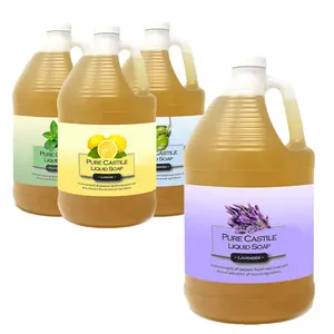 High Concentrated Natural Organic Pure Castile Liquid Soap With Vegan Essential Oils For Face Body Hair Liquid Wash Manufacturer