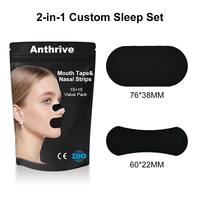 Anthrive – Nouveau Kit Sommeil Personnalisé avec Logo Privé : Bandes Buccales et Nasales Parfumées Lavande Menthe pour Soulagement du Ronflement (OEM/ODM)
