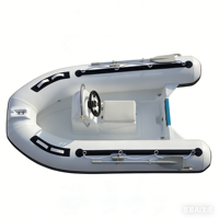 Bateau de pêche semi-rigide en aluminium avec coque en fibre de verre FRP, gonflable en Hypalon PVC, 300 cm, pour sauvetage et sport