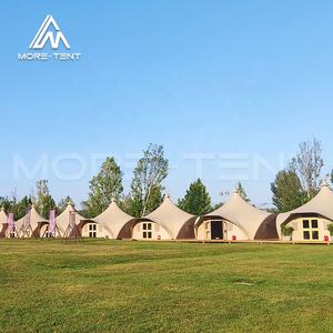 Grandes tentes de glamping indiennes en aluminium de luxe pour l'extérieur avec porte et salle de bain - Product Image 3