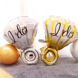 Día de San Valentín despedida de soltera decoración brillante gran anillo de diamantes mylar globos - Product Image 4
