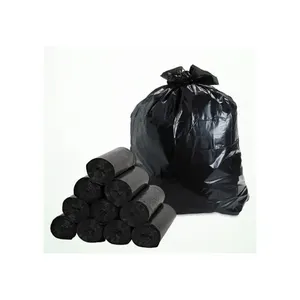 Factory Wholesale Garbage Bag from Turkey Black Colored Custom Strong Garbage Bags Trash Bag Customized Roll