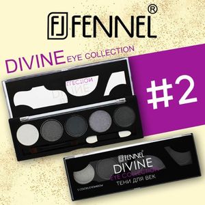 FENNEL Divine Eye Collection 5 Sets de fards à paupières premium 5 couleurs pour décorer les paupières et obtenir un look magnifique Palette premium - Product Image 2