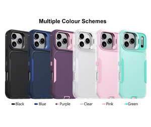 <span class=keywords><strong>เคส</strong></span>กันกระแทกแบบเต็มตัว 360 องศา สำหรับ iPhone 17 Pro Max 17 Pro Air 17e 16e 16 Pro 15 + <span class=keywords><strong>14</strong></span> <span class=keywords><strong>13</strong></span> 12 11 พร้อมฝาครอบเลนส์โลหะผสม - Product Image 6