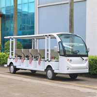 Bus électrique à batterie lithium, 17 places, véhicule de tourisme, moteur AC 2V 7.5W, mini-bus touristique à vendre