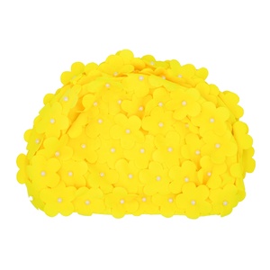 Nouveau design femmes fleurs perle mode polyester et nylon <span class=keywords><strong>bonnet</strong></span> <span class=keywords><strong>de</strong></span> <span class=keywords><strong>bain</strong></span> - Product Image 2