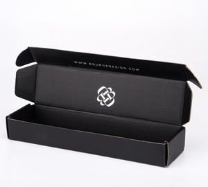 Empresa de embalaje de papel de Shenzhen suministra CAJA DE CORREO corrugado caja de correo de envío negra impresa personalizada - Product Image 6