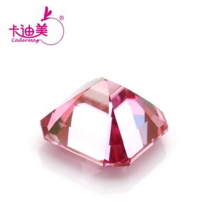 Cadermay Pink Moissanite Loose Stone Square Cut Lab Created Gemstone For Jewelry Making 0.5ct 3ct - Product Image 1