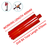 Foret diamanté LAANCI 1 1/4UNC soudé au laser, diamètre 16-500mm, longueur totale 470mm, personnalisable, utilisation humide pour murs en briques