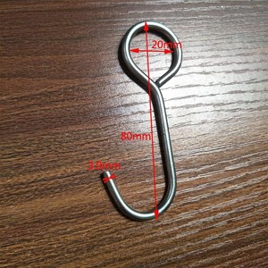 Móc Thép không gỉ kiểu cuộn dây dùng trong công nghiệp kẹp rèm hạt pha lê và móc đèn - Product Image 4