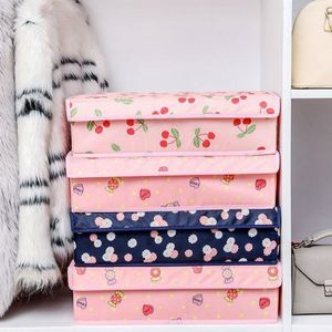 Collapsible Oxford Fabric Drawer Organizer Divider Closet <b>Storage</b> Containers <b>Box</b> for Underwear ,Ties,Bras, Socks, Lingerie - Product Image 2