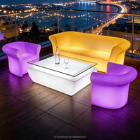 Meubles de bar lumineux pour boîte de nuit de luxe, salon VIP, table de karaoké et canapés LED RGB lumineux pour boîte de nuit