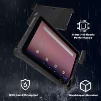 Tablette industrielle robuste Android 10,1 pouces, étanche IP65, résistante à la poussière, double SIM 4G LTE, GPS, NFC, FHD, 8 Go de RAM, 128 Go pour les professionnels
