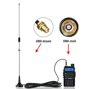 UT-106UV araba harici manyetik taban Dual Band Antenna anten kablosuz Vhf Uhf kapalı radyo Walkie Talkie anten