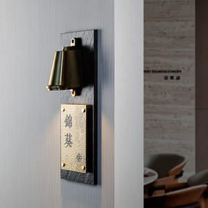 Panneau <span class=keywords><strong>publicitaire</strong></span> personnalisé en laiton de style rétro créatif, robuste, en noyer, de style vintage, contenu personnalisé - Product Image 1