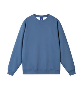 400g polaire doublé surdimensionné sweat à col rond pour l'hiver goutte épaule doux épais Streetwear pull brodé techniques ODM - Product Image 4