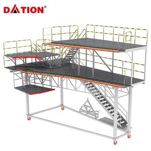 China Manufacturer Huge Aluminum Alloy Maintenance Platform Ladder Aircraft Maintenance Ladder