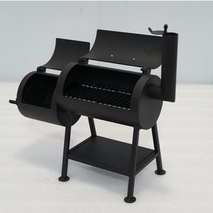 Keyo <b>Mini</b> Smoking <b>And</b> Grilling <b>Oven</b> Portable Outdoor Pellet Smoker Double Barrel BBQ <b>Grill</b> - Product Image 2