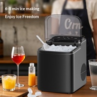 Mini machine à glaçons automatique à faible consommation d'énergie pour l'extérieur, fabrication rapide de glaçons, 95 W, petite taille, pour la maison, le dortoir
