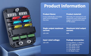 Automotive 6 Schaltkreise Sicherung und Relaisbox mit Acc-Schnittstelle für Auto - Product Image 2
