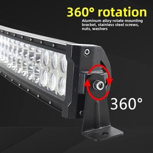 ไฟสปอร์ตไลท์โค้งคู่แบบยาวสำหรับรถยนต์ 300W 12V ไฟส่องสว่างบนหลังคารถออฟโรด สว่างพิเศษ 6000 ลูเมนส์ สินค้าใหม่ นำเข้าโดยตรง - Product Image 4