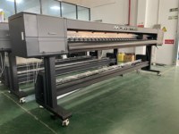 Imprimante jet d'encre éco-solvant automatique 3,2 m avec 2 têtes d'impression I3200-E1 pour impression de bannières flexibles, vinyle et films adhésifs