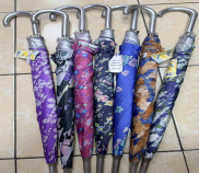 Ombrello pieghevole a tre sezioni Wscoo in nylon 190T, apertura manuale, stile moderno, per attività promozionali - Product Image 3