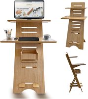 Station de travail idéale pour le bureau à domicile, bureaux réglables en hauteur et table d'ordinateur en bois multifonctionnelle