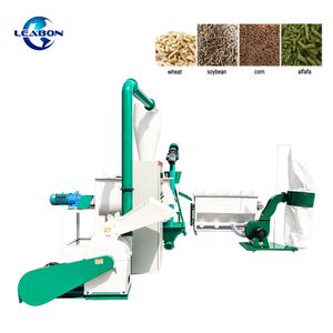 Granulateur complet d'alfalfa, moulin à granulés de maïs en poudre, petite usine de fabrication d'aliments pour volailles - Product Image 1