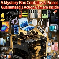 Action Camera Garantita Inclusa nella Premium Mystery Box Elettronica con 5 Telefoni 5G Casuali, Occhiali AR, Drone, Auricolari, Umidificatore, Anello Intelligente