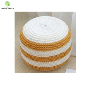 Machine Washable 100% Cotton Acrylic Micro <strong>Bean</strong> Filled <strong>Pillow</strong> Cushion Lazy Sofa Creative Knit <strong>Bag</strong> Other Functional <strong>Pillows</strong> - Product Image 5