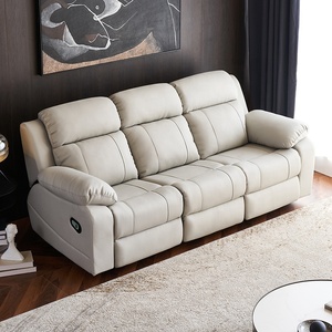 Canapé en cuir Space Cabin pour salon, trois positions, grand et petit format - Product Image 3