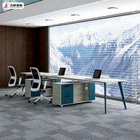 Bureau de travail modulaire personnalisé JIUSHUN, table de travail pour le personnel, cloison de bureau, bureau d'ordinateur pour le bureau