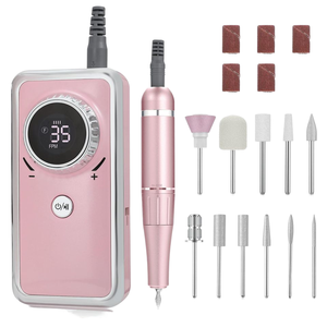 Taladro Eléctrico Profesional Portátil para Uñas, 35000 RPM, Pantalla LCD, Recargable, 11 Brocas, para Remover Esmalte Acrílico en Casa - Product Image 1