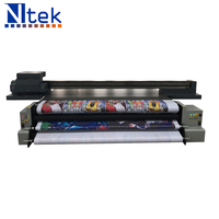 Impresora UV Híbrida Ntek 3321R, Máquina de Impresión en Espuma, Impresión UV en MDF, Impresora UV de Rollo a Rollo