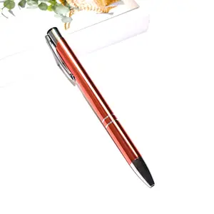 YS51 Custom Ball Logo Ballpoint Personalized Advertising Cheap Promotional Aluminum With Company Rollerball Gift Metal Gel Pen