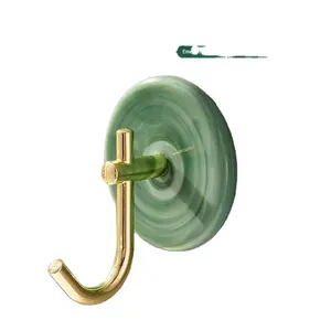 Emeralds 4 Pack Light Luxury Hooks Non-perforated Sticky Hooks Strong Wall Load-bearing Non-marking Adhesive Key Clothes