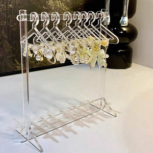 Hot Bán Trong Suốt Rose Gold Trang Sức Tổ Chức Bông Tai Móc Áo Hiển Thị Giá Chủ Áo Móc Đứng <span class=keywords><strong>Acrylic</strong></span> Bông Tai Chủ - Product Image 6