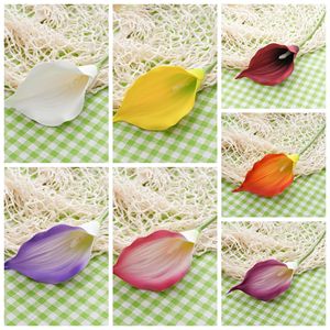 Bouquet de lys artificiels CallaFloral en plastique, décoration intérieure, mariage, décoration de la maison, multicolores, branche unique - Product Image 3
