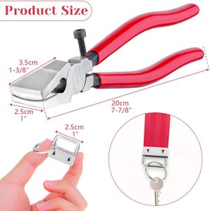 Kit d'accessoires pour clés Shynek 50 pièces : Porte-clés, <span class=keywords><strong>Pince</strong></span> de 1/2 pouce, <span class=keywords><strong>Pince</strong></span> de serrage pour bracelet porte-clés, Qualité industrielle - Product Image 4