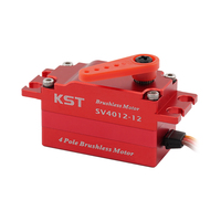 Ventes chaudes Servomoteur KST SV4012-12 SHV 42.0Kgf.cm 0.10sec/60. Voitures RC à profil bas à 4 pôles sans balais en alliage d'aluminium DC12V à ailes fixes