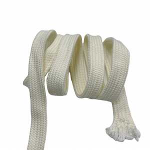 Grande quantité en stock de lacets plats écologiques de 12 mm et 15 mm, tressés, imperméables, pour sacs, vêtements, chaussures, textiles de maison - Product Image 1