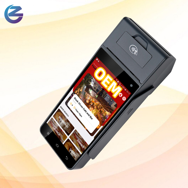 ZCS Z90 Smart POS Terminal Bluetooth Thermal Printer 5-Inch Screen 5MP Camera Mobile Android POS Machine for Restaurant Bill