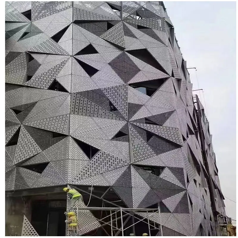 Painéis decorativos de alumínio para alumínio e metal, painéis para exteriores de edifícios comerciais, paredes de cortina para academia e shopping