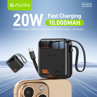BAVIN Usine En Gros Produits Populaires Excellent Petit PowerBank Voyage De Charge Mini Portable Power Bank
