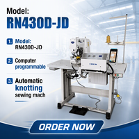 Sac à dos OREN, machine à coudre automatique programmable par ordinateur, machine à nouer automatique RN430D-JD