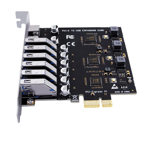 USB <span class=keywords><strong>3.2</strong></span> kart PCIe X1 USB Gen1 5Gbps 8 Port (6 USB A + 2 tip C) çip VL805 + NEC720210 dönüştürücü adaptör genişletme PCIE Splitter - Product Image 3