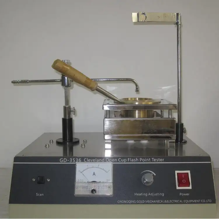 เครื่องทดสอบจุดวาบไฟคลีฟแลนด์ถ้วยเปิดสำหรับผลิตภัณฑ์ปิโตรเลียม ASTM D92